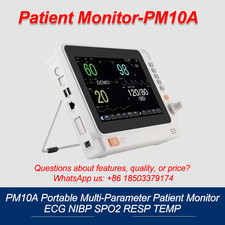 10" Portable 6-Parameter Vital Signs Monitor ECG/NIBP/SpO2 