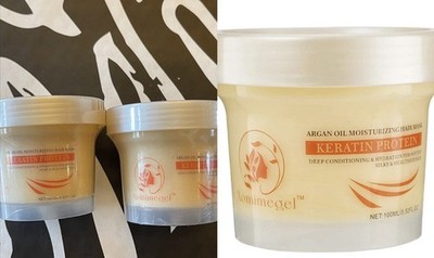 Aomimegel KERATIN PROTEIN Deep Conditioning Hair Mask 100ml X2 New LOT OF 2!!