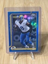 2025 Topps Chrome Jared Verse #173 Blue Refractor /150 Rams