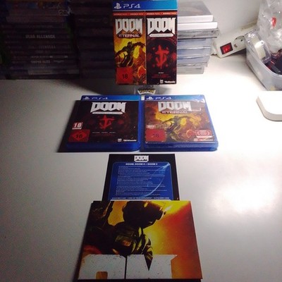 Doom Double Pack Eternal & Slayer Collection - CODES UNBENUTZT! - CIB - PS4