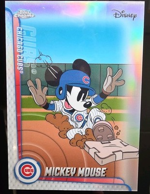 2026 Topps Chrome Disney Mickey Mouse #MLBH-48 MLB Home Jerseys Chicago Cubs!