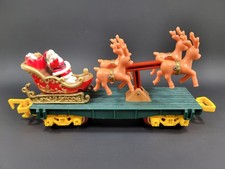 VTG 1993 Toy State Animated Christmas Magic Express Train Santa's Sleigh