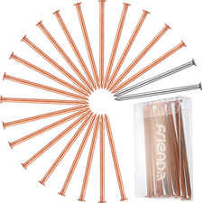 20 Pack 3.5 Inch Copper Nails Nail Spikes for Killing Tree, Long Stump Removal S