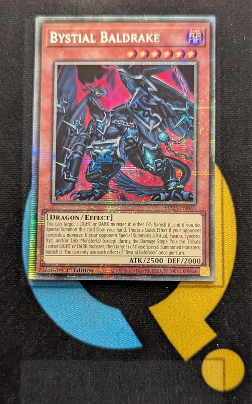 MP25-EN045 Bystial Baldrake Starlight Rare 1st Edition YuGiOh Card