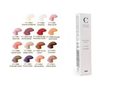 COULEUR CARAMEL Bio Recarga Brillo Labios 905 Transparente Nuevo 4gr - Imagen 1 de 2