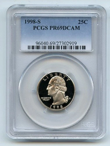 1998-S Washington Quarter Proof — photo from the most recent tracked eBay sale