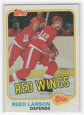 1981-82 Topps Reed Larson Detroit Red Wings #92