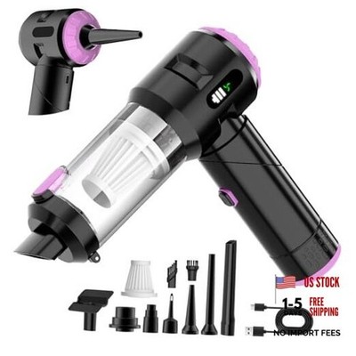Handheld Car Vacuum Cleaner,25000PA Strong Cyclonic Suction Foldable Purple