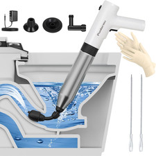 Electric Toilet Plunger,Unclog in One Shot,Remover for Bathroom,Kitchen Pipes Cl