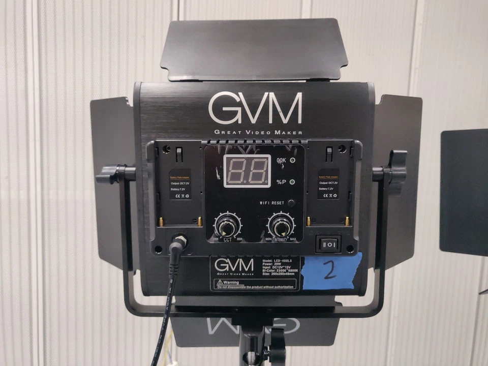 GVM отличный видео производитель LED-480LS видео огни регулируемая яркость и цвет - Изображение 3 из 4