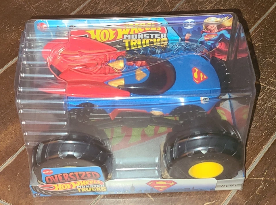 Hot Wheels Monster Trucks Oversize: SUPERGIRL Metal Body Truck (Mattel, 2024) - Image 4 of 4