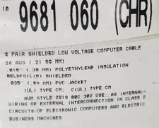 Belden 9681 24/4P Shielded Twist Pair Low-Cap EIA RS-232/422 Computer Cable/50ft