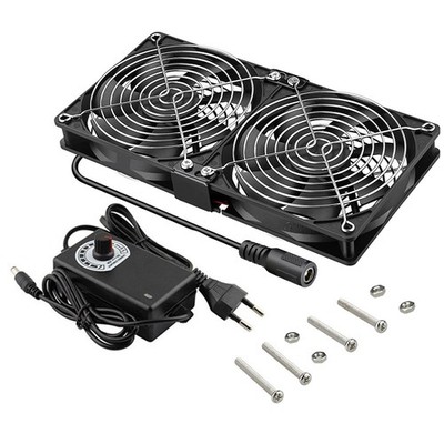 1/2x Gehäuselüfter 120mm USB Lüfter PC Ventilator Leise PC Einstellbare Fan 12V