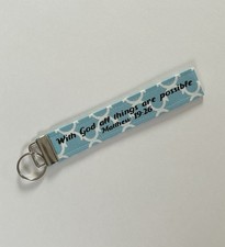 Handmade Fabric Wristlet Keychain/Perfect For Gifts