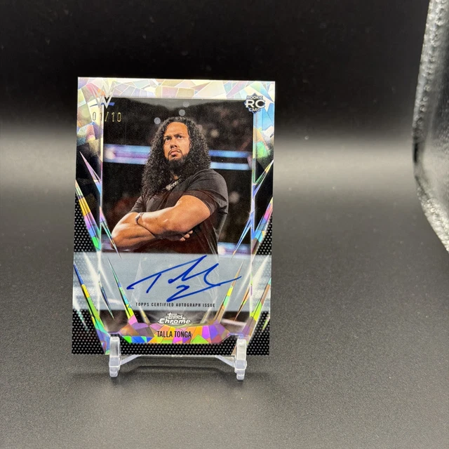 2026 Topps Chrome WWE Sapphire Talla Tonga Rookie Auto Black /10