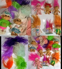 Troll Dolls Mixed Lot  Vintage  Rare & Unusual 