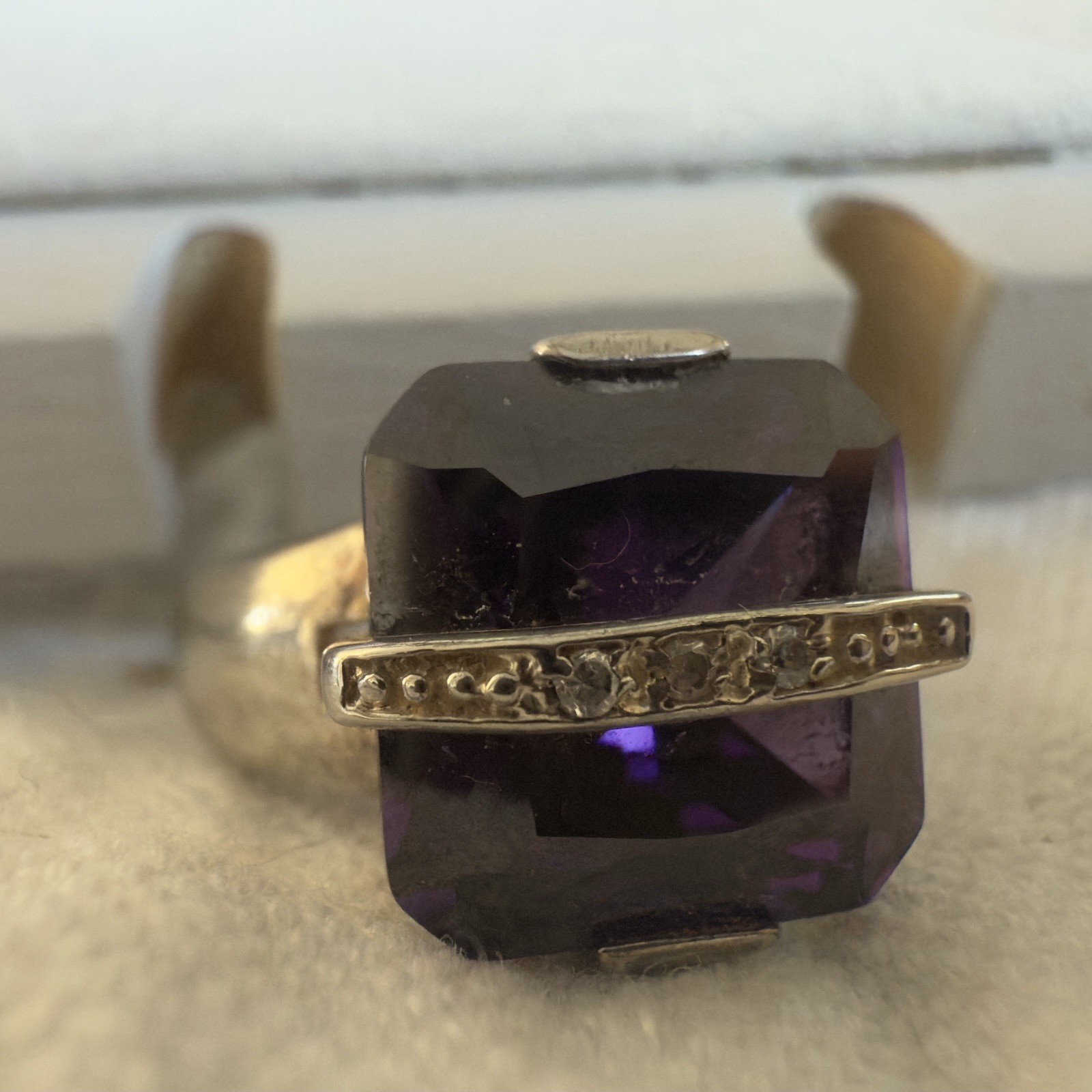 Amethyst 925 Sterling Silver Statement Cocktail R… - image 3