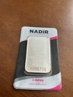 Nadir Assayer Rafineri 1oz .999 Fine Silver Bar Sealed Assay Card