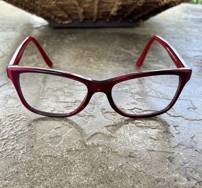 Coach HC6129 5532 Berry Laminate Eyeglasses Frames Women 52-16-140 RED