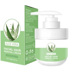 Facial Depilatory Cream, Aloe Vera Facial Hair Removal Cream for Women for Up...