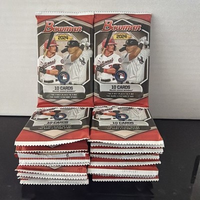 LOT (22) 2024 BOWMAN MEGA BOX PACKS 10 CARDS PER PACK