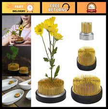 3-Piece Ikebana Flower Frog Set, Kenzan Stem Holders for Floral Arrangements, Go