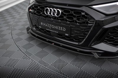 Maxton Design Frontlippe V.1 passend für Audi RS3 Sportback 8Y schwarz Hochglanz