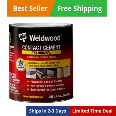 #ad 1 Gallon Weldwood Contact Cement Tan $89.88