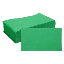 Cocktail Napkins, 100 Pack Dark Grass Green 2-Ply 16" x 13" for Dinner Bar