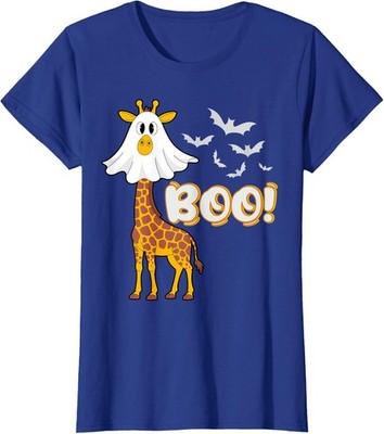 Giraffe Boo Halloween Party Costume Spooky Ladies' Crewneck T-Shirt