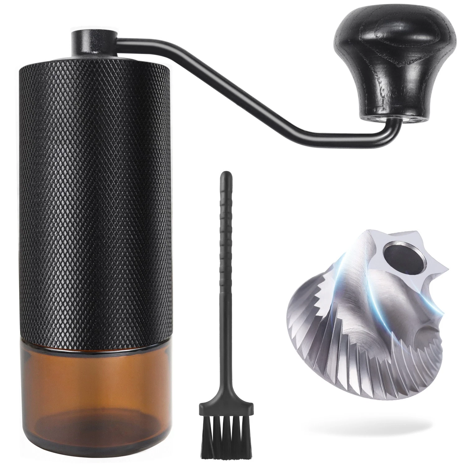 Manual Coffee Bean Grinder Hand Mill Adjustable Ceramic Burr Spice Grinders Hand
