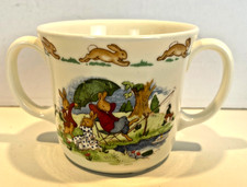 Vintage Bunnykins Royal Doulton Double Handle Childrens Mug