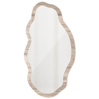 GanzköRperspiegel Wandspiegel Motivspiegel Dekospiegel HäNgespiegel Beiges Holz