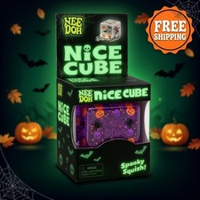 NeeDoh Nice Cube, Halloween Squishy, Stress Relief Sensory Toy, Fidget Gift