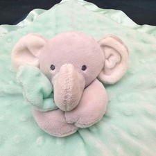 Child of Mine Carters Mint Green Elephant Lovey Security Blanket Sweet Little 1