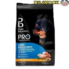 Large Breed Puppy Food Chicken Brown Rice Dry Kibble 16lbs Healthy Development 2.85 per pound