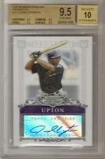 2006 BOWMAN STERLING JUSTIN UPTON BGS 9.5 PROSPECTS AUTOGRAPH ROOKIE