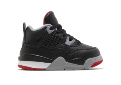 New Air Jordan 4 Retro 'Bred Reimagined  Mens Size 8-12 FV5029-006 GS PS TD Nike
