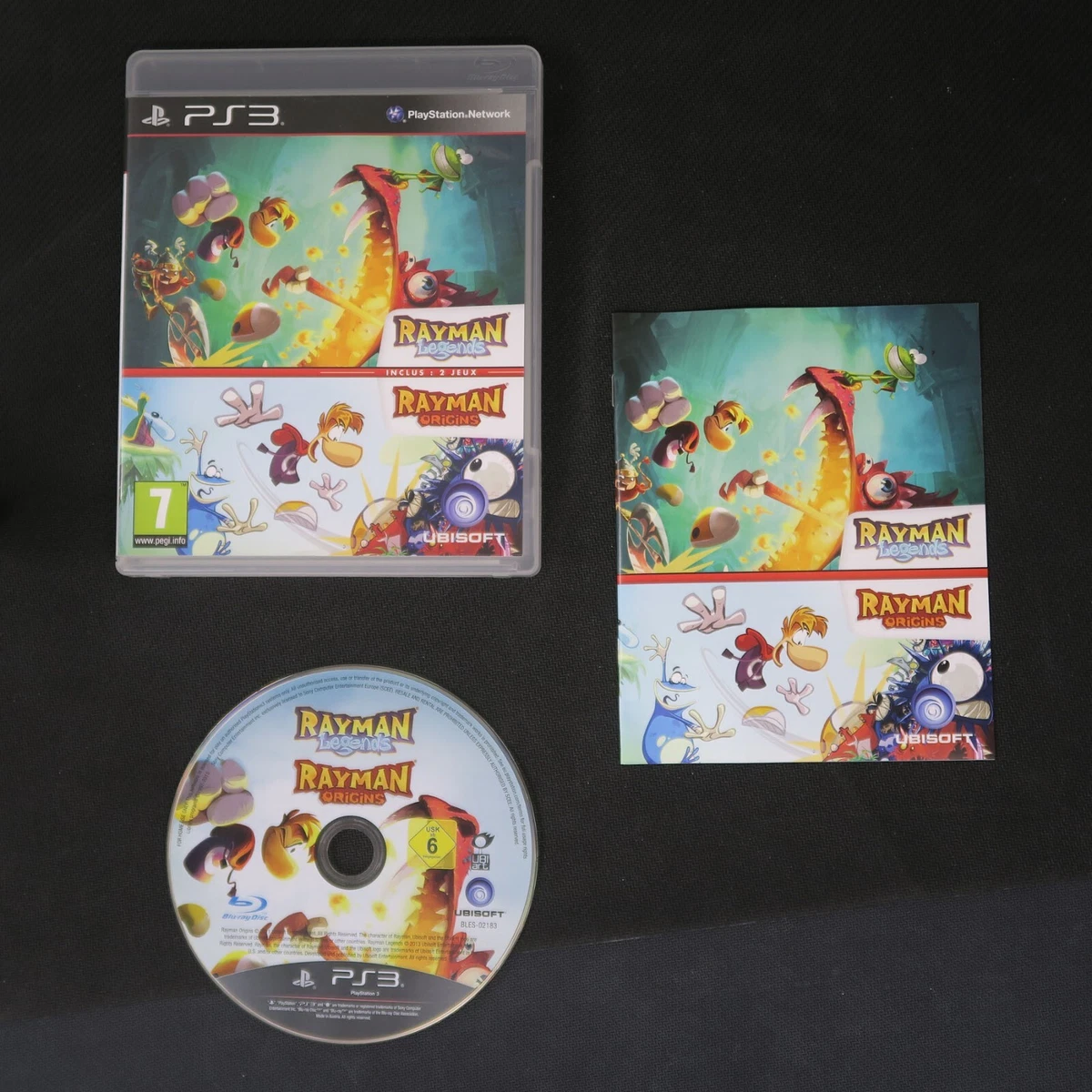 Lot De 2 Jeux PS Vita Rayman Legends + Rayman Origins - Complets Et Comme Neufs