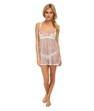 HANKY PANKY WOMEN'S DAUPHINE BABYDOLL LINGERIE LACE DRESS WHITE MEDIUM NEW  120