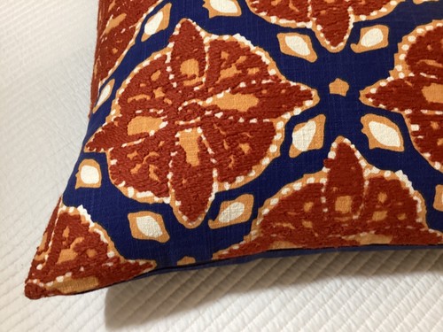 Funda de almohada roja bordada ladrillo para el hogar Classic Concepts 20"" 100% algodón NUEVA - Imagen 7 de 14