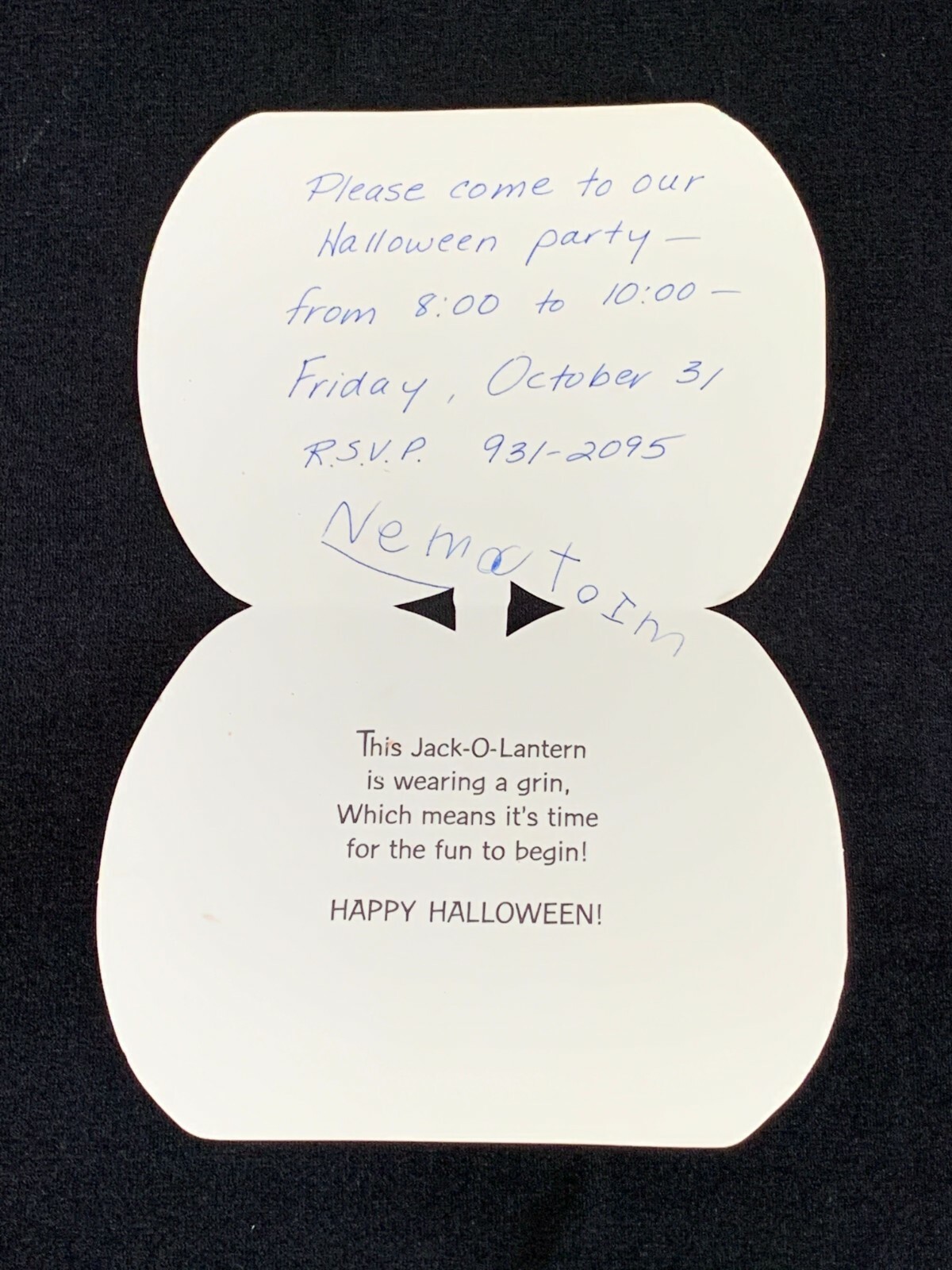 Vintage Norcross Spooky Jack o Lantern Pumpkin Die Cut Halloween ...
