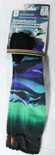 Smartwool Women's Ski Compression Over The Calf Socks DH3 Multicolor Medium NWT