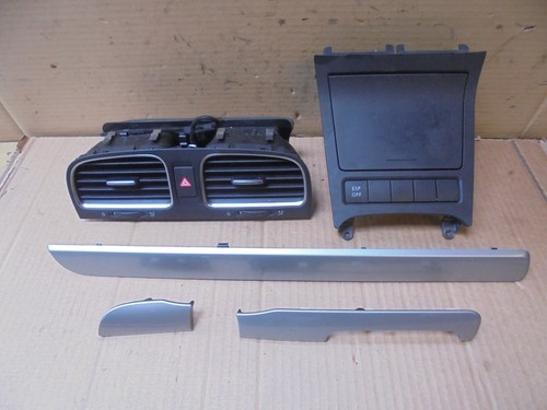 VW VOLKSWAGEN GOLF MK6 2010 SILVER DASH TRIMS, CENTRE HEATER VENTS AND ASH TRAY - Picture 1 of 7