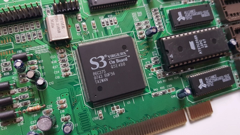 S3 Virge/DX PCI video card 2MB 86C375 VGA Vintage PC RETROGAMING Win95 Win98 - Image 3 of 4