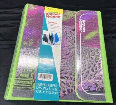 (4)x Mead Original Trapper Keeper Binder Retro 90s Vintage Style Purple ...