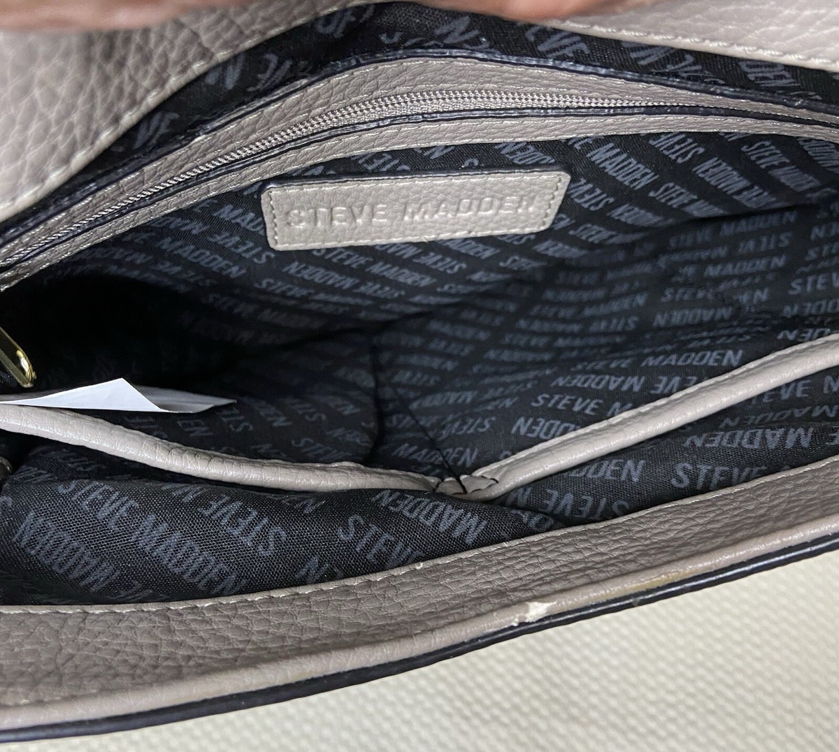 Steve Madden Gray Pebbled Backpack Adjustable Strappy Purse 
