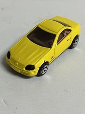 Vintage 1997 Hot Wheels Mercedes Benz SLK Diecast Car Yellow Toy Malaysia