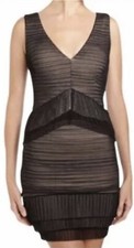BCBGmaxazria Sven Black Mesh Mini Dress Size XS Sexy, Feminine, Whimsical, Party