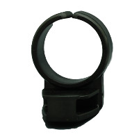 Polaris Schnorchelhalter Clip Rund zweiteilig - schwarz